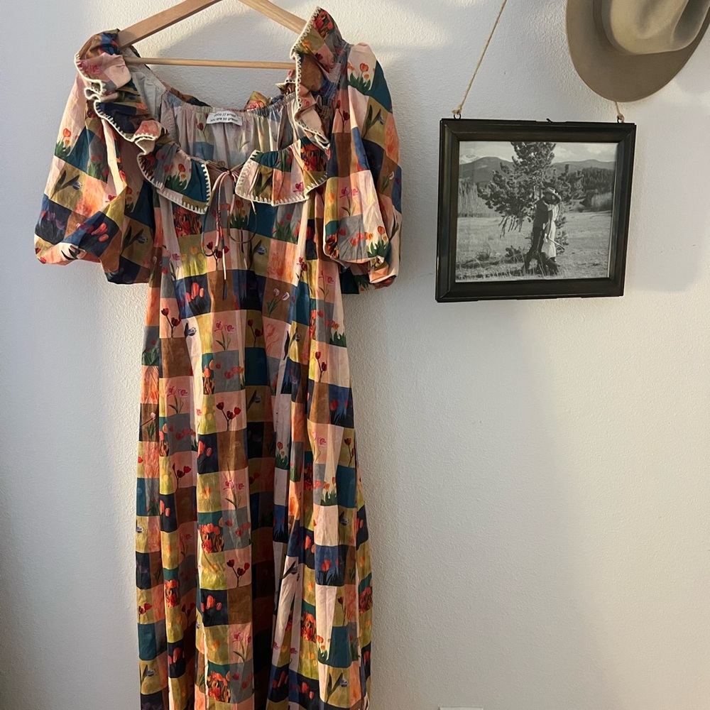 Patchwork floral Casual Maxi Sundress